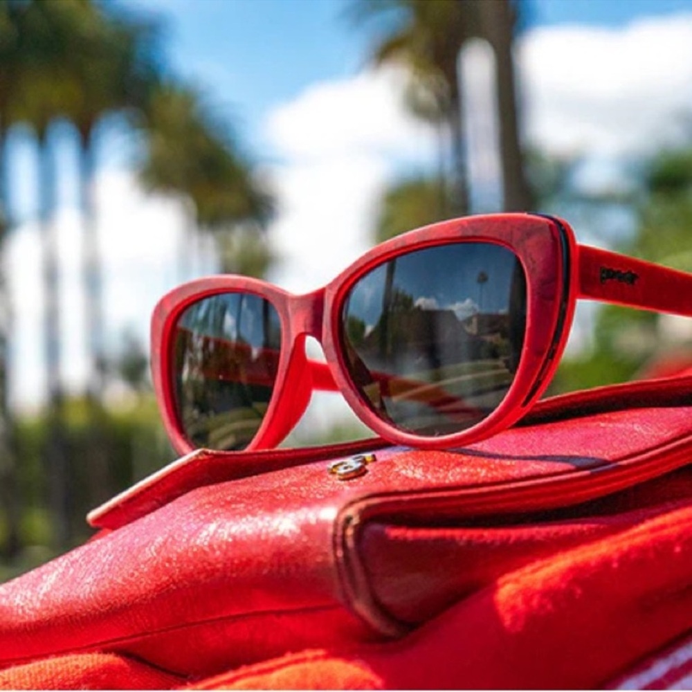 Goodr Haute Day in Hell Red Cat Eye Runway Sunglasses